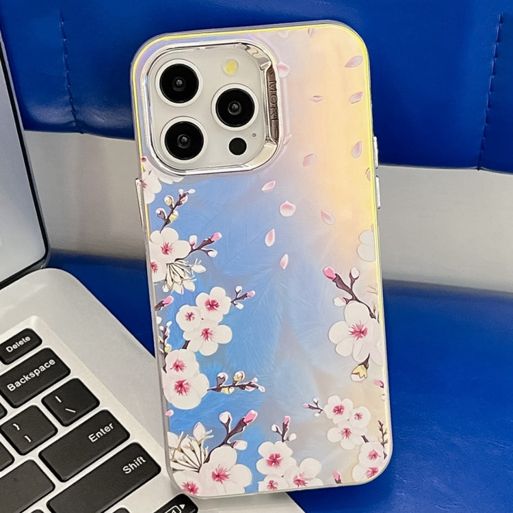 Electroplating Laser Flower Texture TPU Phone Case, Series 1