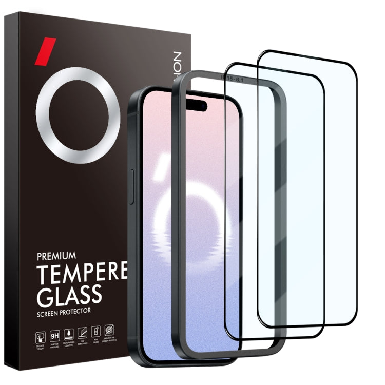 NORTHJO 2pcs A++ Tempered Glass Film with Installation Frame