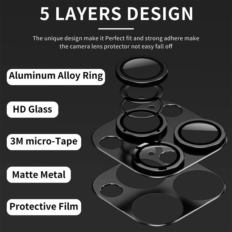 ENKAY Anti-reflection Camera Lens Aluminium Alloy Tempered Glass Film