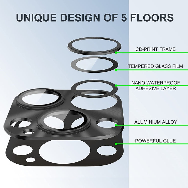 ENKAY Aluminium Alloy Tempered Glass Lens Cover Film