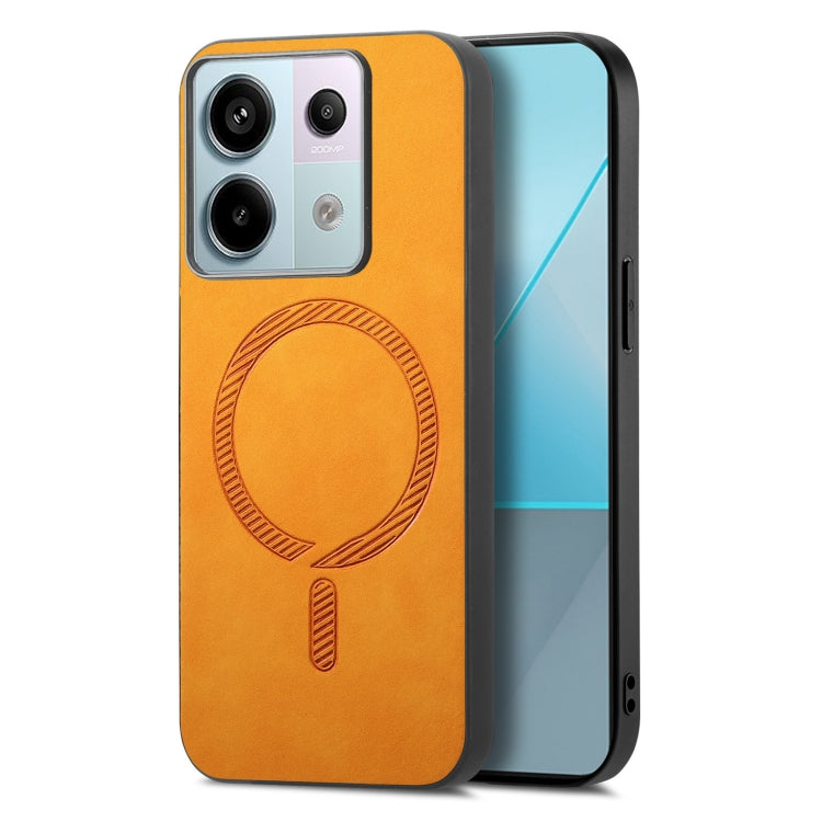 Solid Color Retro Magsafe PU Back Cover Phone Case, For Xiaomi Redmi Note 13 Pro 5G, For Xiaomi Redmi K60 Ultra, For Xiaomi Redmi Note 12 Turbo