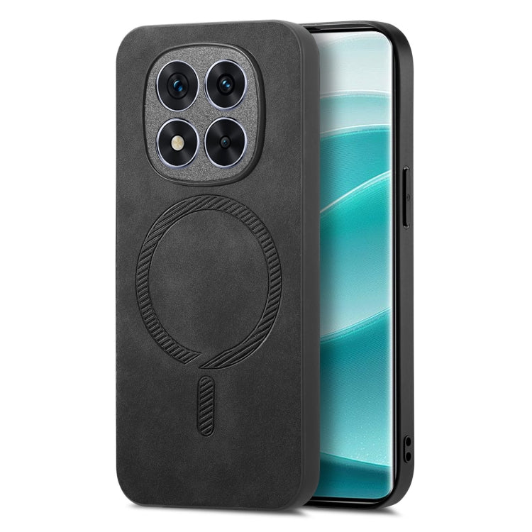 Solid Color Retro Magsafe PU Back Cover Phone Case, For Xiaomi 15 Pro, For Xiaomi 15, For Xiaomi Redmi Note 14 5G