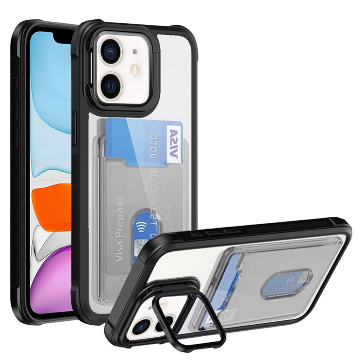 Card Bag Holder Acrylic Hybrid TPU Phone Case, Series 1