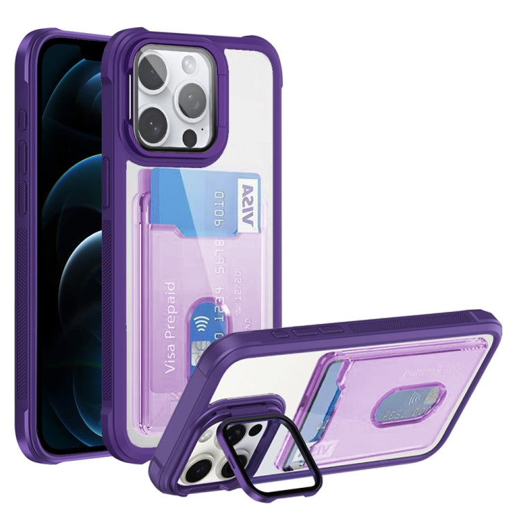 Card Bag Holder Acrylic Hybrid TPU Phone Case, Series 1