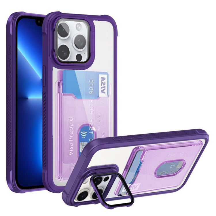 Card Bag Holder Acrylic Hybrid TPU Phone Case, Series 1