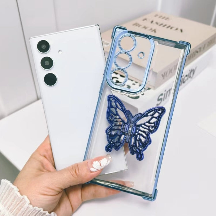 Electrpolated 3D Butterfly Holder TPU Phone Case, Series 1