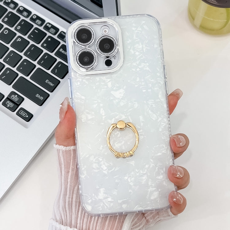 Plating Glitter Texture Ring Holder TPU Phone Case with Lens Film, Series 1