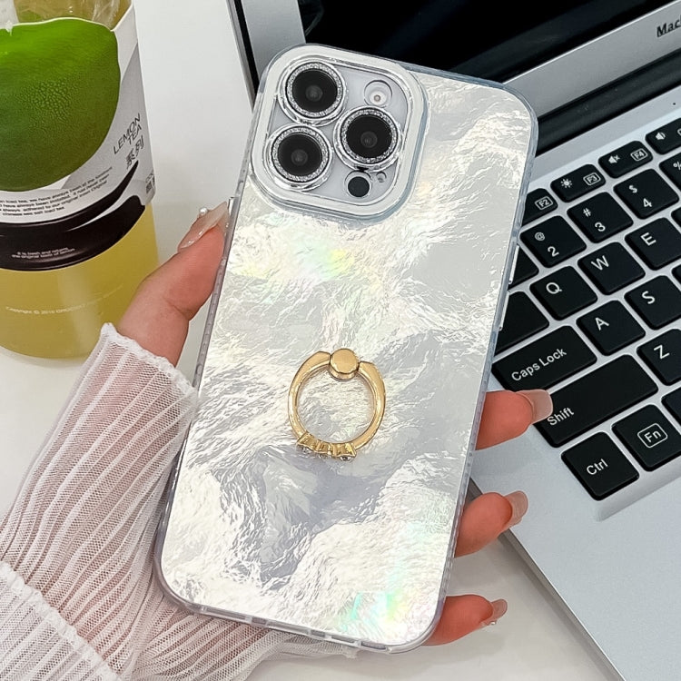 Plating Glitter Texture Ring Holder TPU Phone Case with Lens Film, Series 1