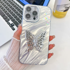 Plating Glitter Texture Butterfly Holder TPU Phone Case with Lens Film, Series 1