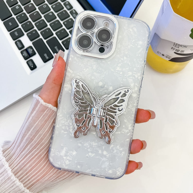 Plating Glitter Texture Butterfly Holder TPU Phone Case with Lens Film, Series 1