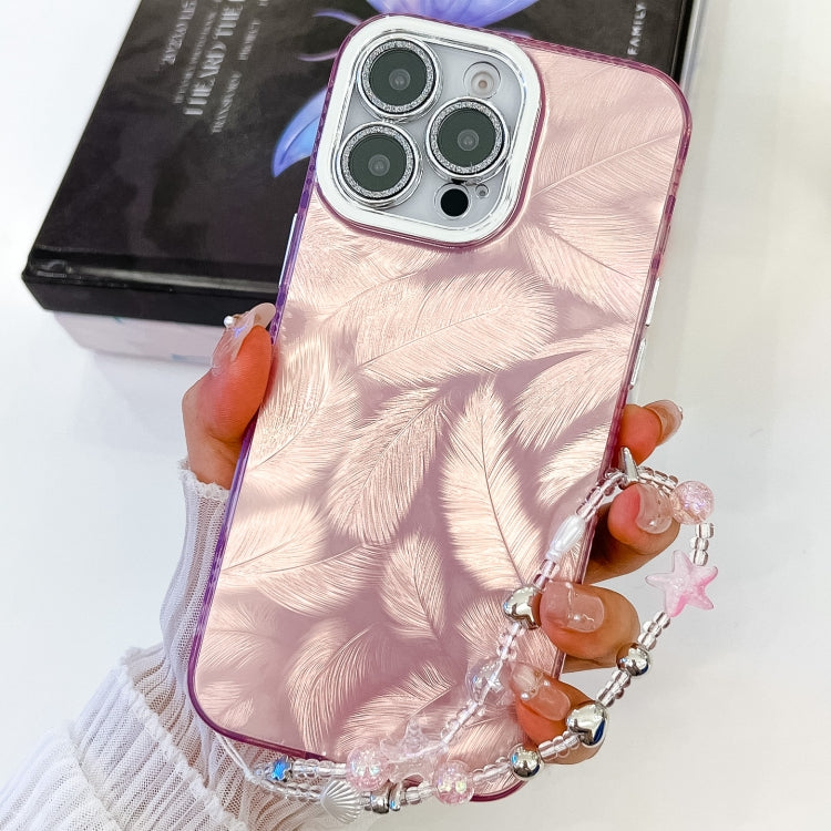 Plating Glitter Texture Chain Wristband TPU Phone Case with Lens Film, Series 1