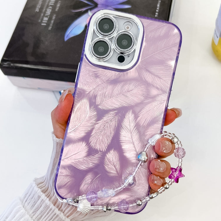 Plating Glitter Texture Chain Wristband TPU Phone Case with Lens Film, Series 1