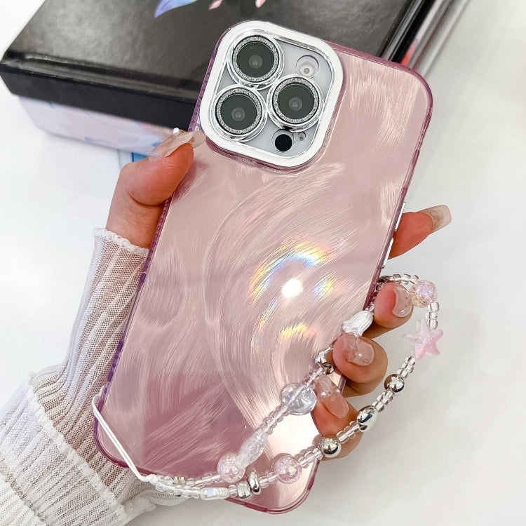 Plating Glitter Texture Chain Wristband TPU Phone Case with Lens Film, Series 1