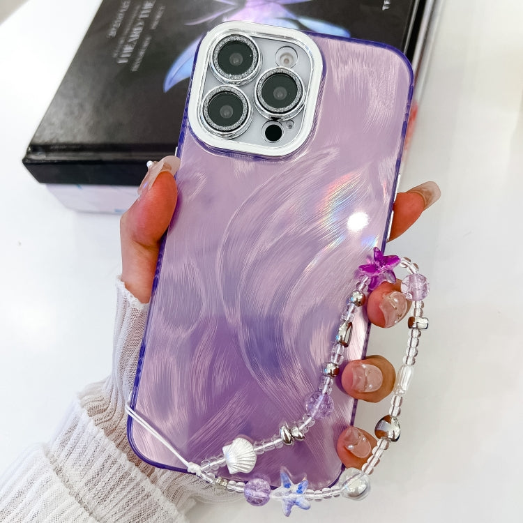 Plating Glitter Texture Chain Wristband TPU Phone Case with Lens Film, Series 1