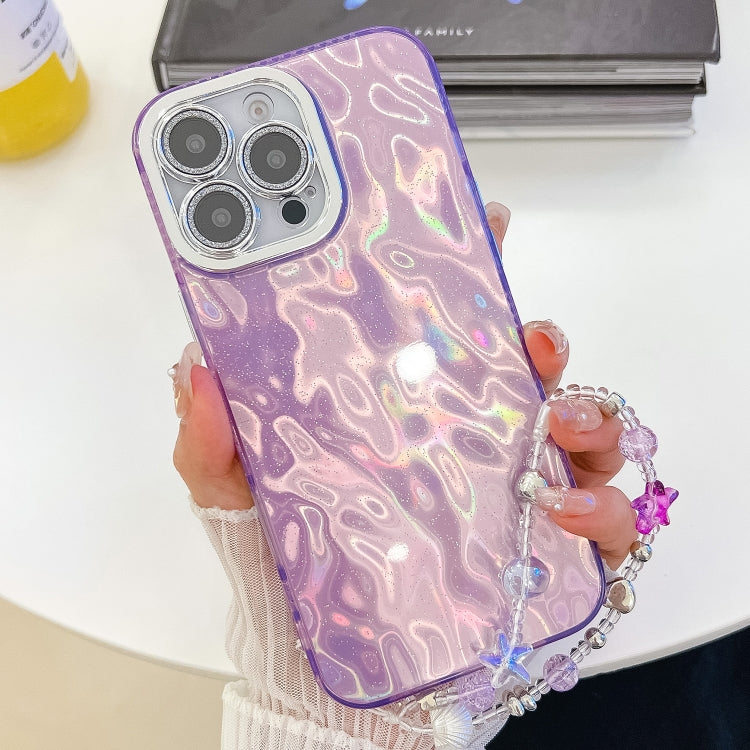 Plating Glitter Texture Chain Wristband TPU Phone Case with Lens Film, Series 1