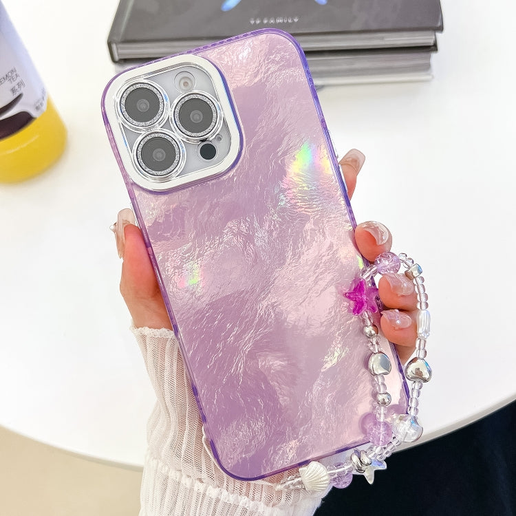 Plating Glitter Texture Chain Wristband TPU Phone Case with Lens Film, Series 1