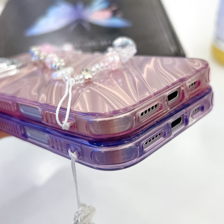 Plating Glitter Texture Chain Wristband TPU Phone Case with Lens Film, Series 1