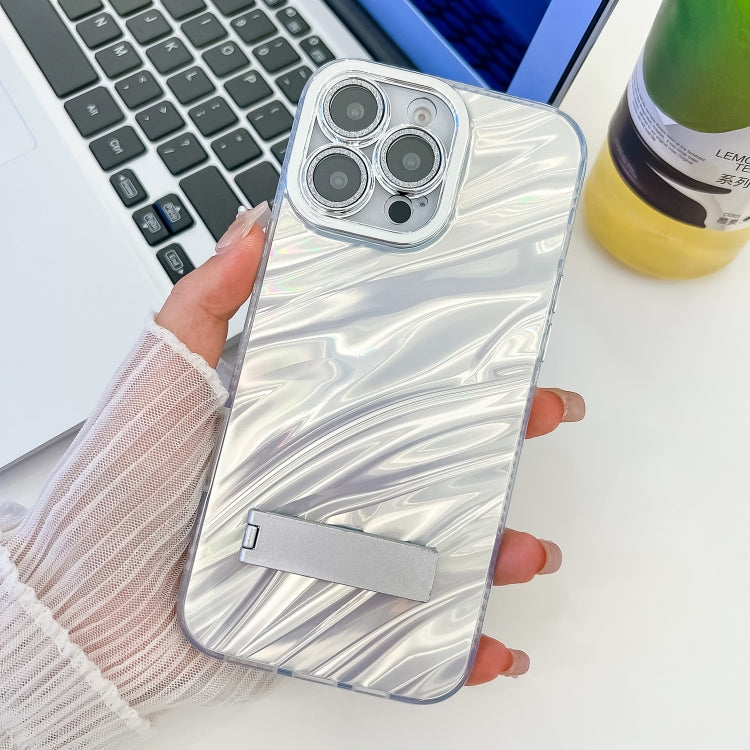 Plating Glitter Texture Fold Holder TPU Phone Case with Lens Film, Series 1