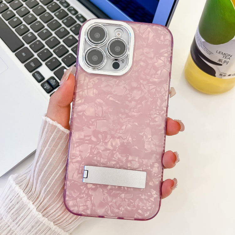 Plating Glitter Texture Fold Holder TPU Phone Case with Lens Film, Series 1