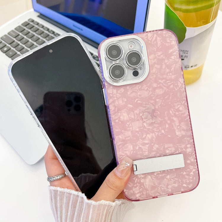 Plating Glitter Texture Fold Holder TPU Phone Case with Lens Film, Series 1