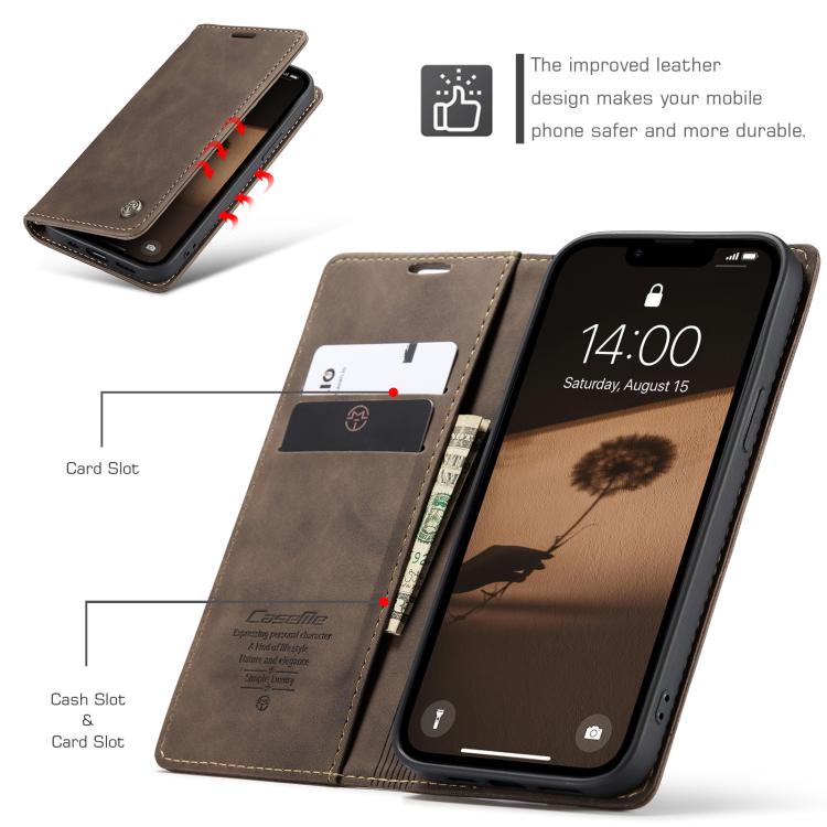 CaseMe 013 Multifunctional Horizontal Flip Leather Phone Case, For iPhone 16e