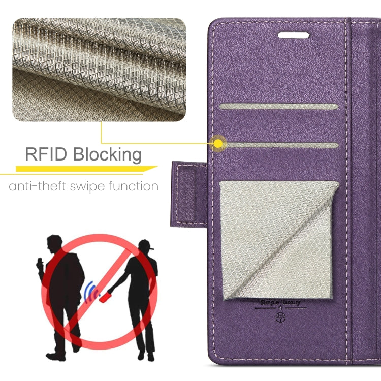 CaseMe 023 Butterfly Buckle Litchi Texture RFID Anti-theft Leather Phone Case, For iPhone 16
