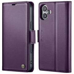 CaseMe 023 Butterfly Buckle Litchi Texture RFID Anti-theft Leather Phone Case, For iPhone 16