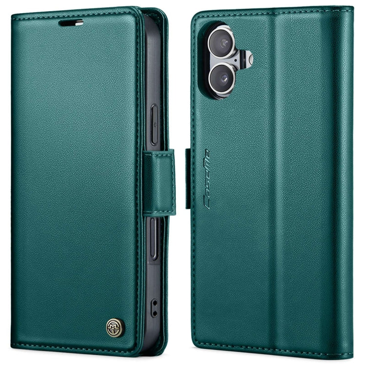 CaseMe 023 Butterfly Buckle Litchi Texture RFID Anti-theft Leather Phone Case, For iPhone 16