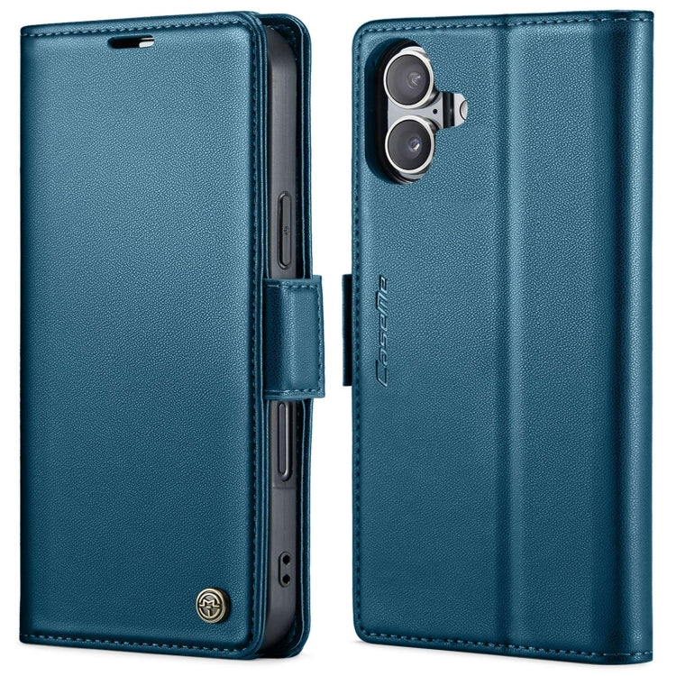 CaseMe 023 Butterfly Buckle Litchi Texture RFID Anti-theft Leather Phone Case, For iPhone 16