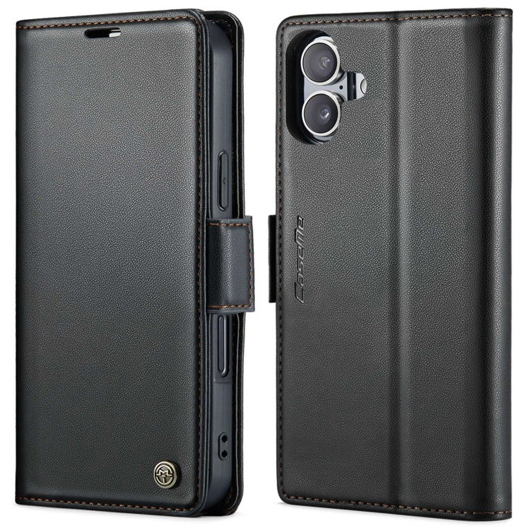 CaseMe 023 Butterfly Buckle Litchi Texture RFID Anti-theft Leather Phone Case, For iPhone 16