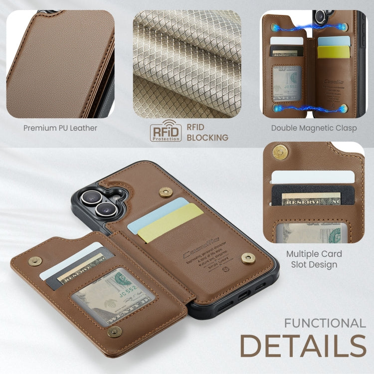 CaseMe C22 Card Slots Holder RFID Anti-theft Phone Case, For iPhone 16