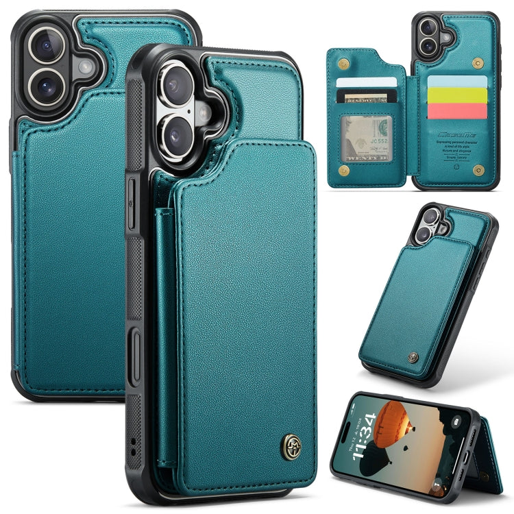 CaseMe C22 Card Slots Holder RFID Anti-theft Phone Case, For iPhone 16e, For iPhone 16 Pro Max, For iPhone 16 Pro, For iPhone 16 Plus