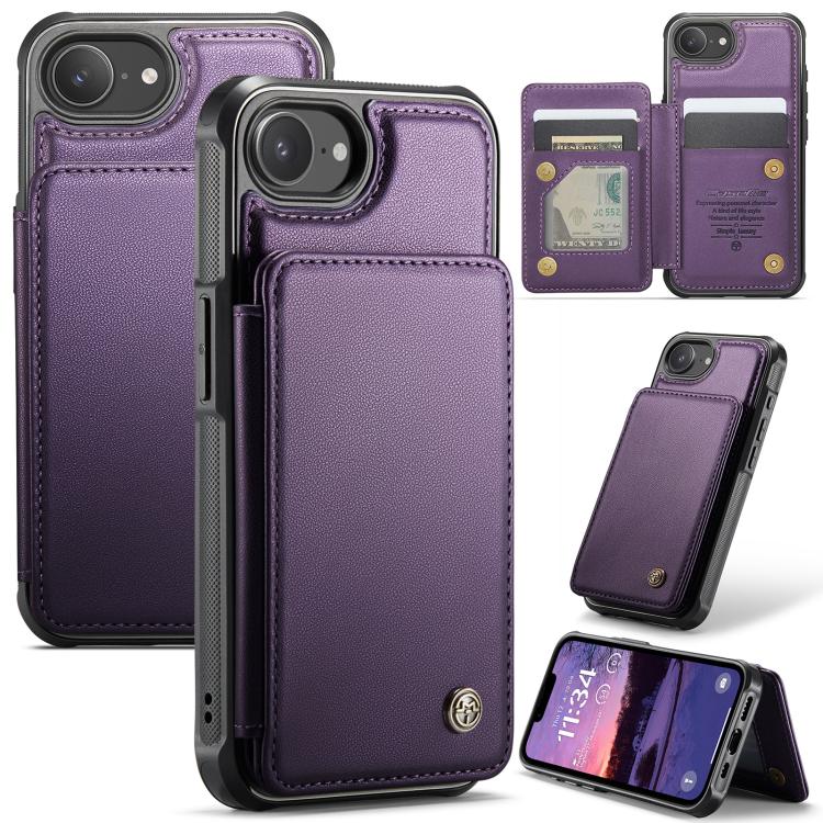 CaseMe C22 Card Slots Holder RFID Anti-theft Phone Case, For iPhone 16e, For iPhone 16 Pro Max, For iPhone 16 Pro, For iPhone 16 Plus