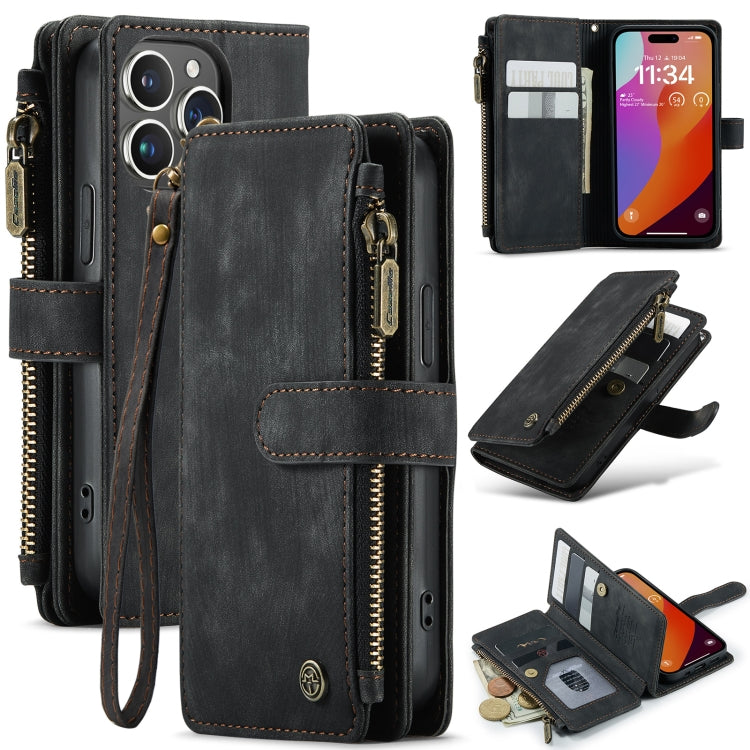 CaseMe C30 Card Slots Zipper Wallet Leather Phone Case