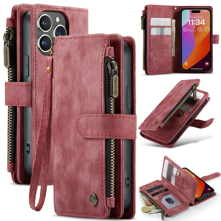 CaseMe C30 Card Slots Zipper Wallet Leather Phone Case