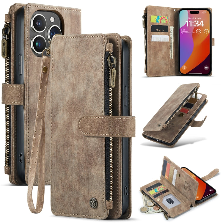 CaseMe C30 Card Slots Zipper Wallet Leather Phone Case