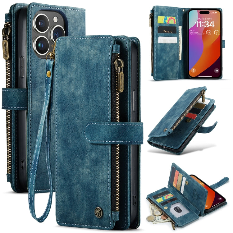 CaseMe C30 Card Slots Zipper Wallet Leather Phone Case