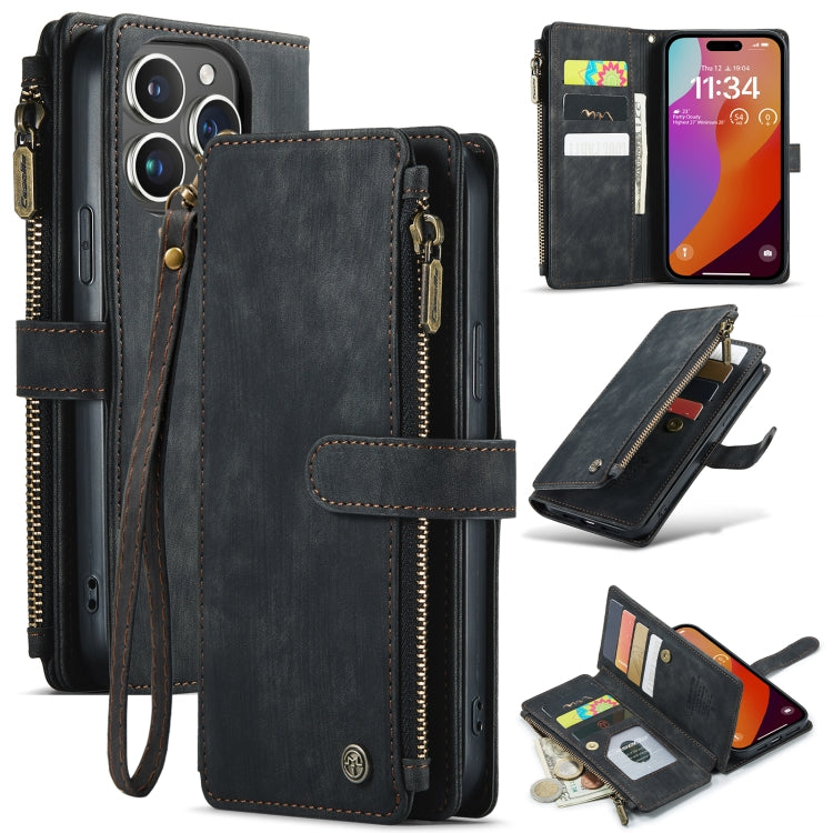 CaseMe C30 Card Slots Zipper Wallet Leather Phone Case