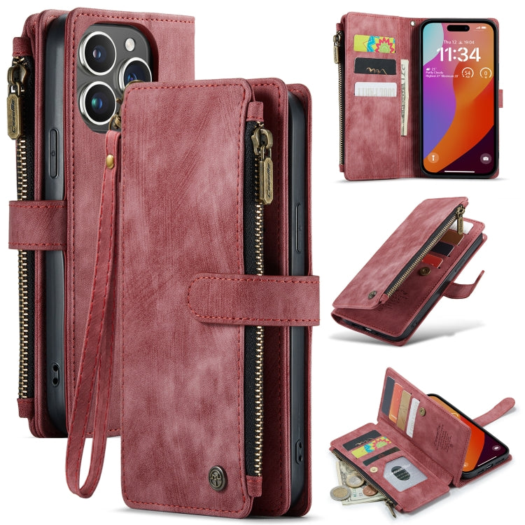 CaseMe C30 Card Slots Zipper Wallet Leather Phone Case