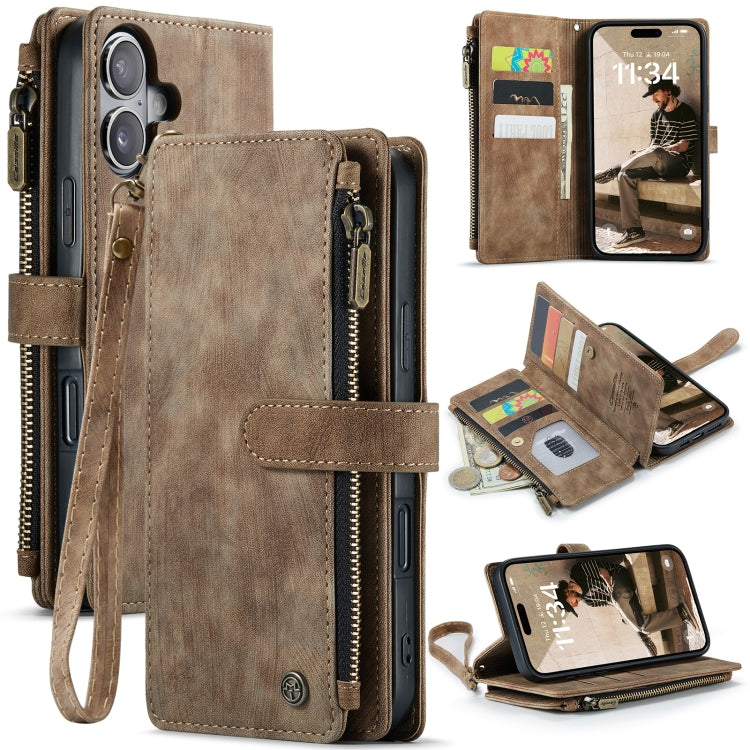 CaseMe C30 Card Slots Zipper Wallet Leather Phone Case