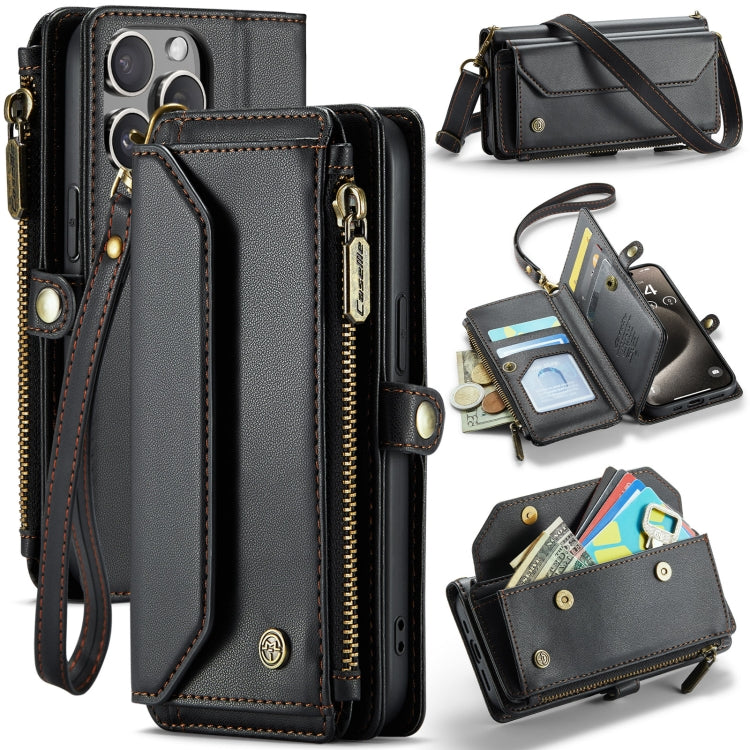 CaseMe C36 Card Slots Zipper Wallet RFID Anti-theft Leather Phone Case