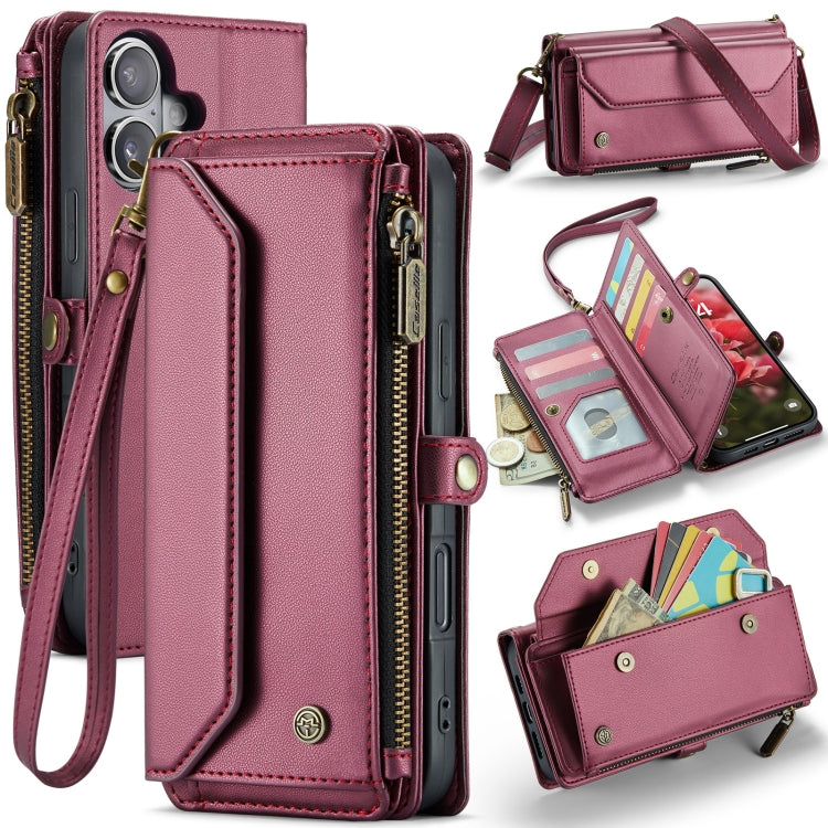 CaseMe C36 Card Slots Zipper Wallet RFID Anti-theft Leather Phone Case