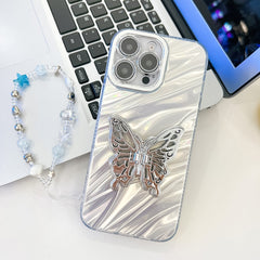 Plating Glitter Lens Film Texture Butterfly Holder Wristband Phone Case, Series 1