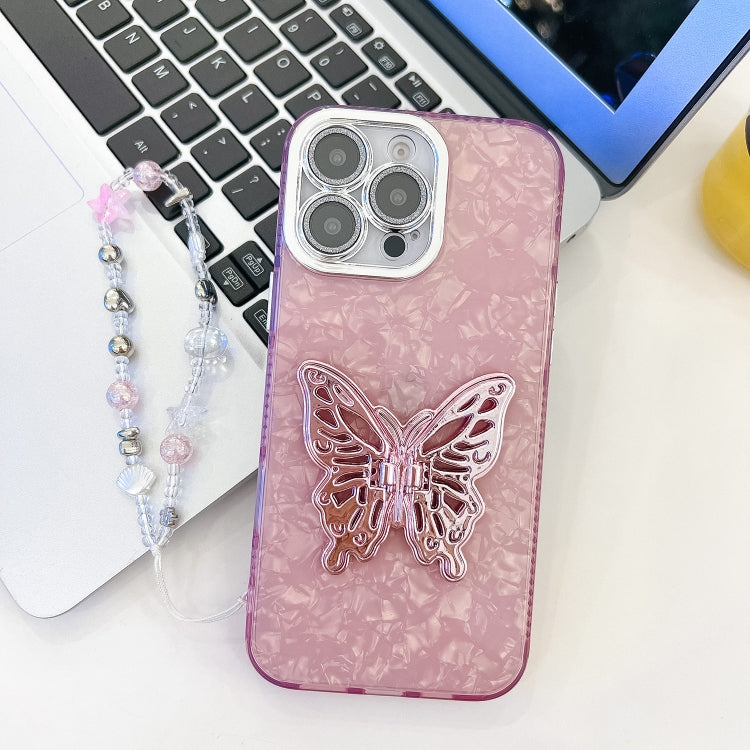 Plating Glitter Lens Film Texture Butterfly Holder Wristband Phone Case, Series 1