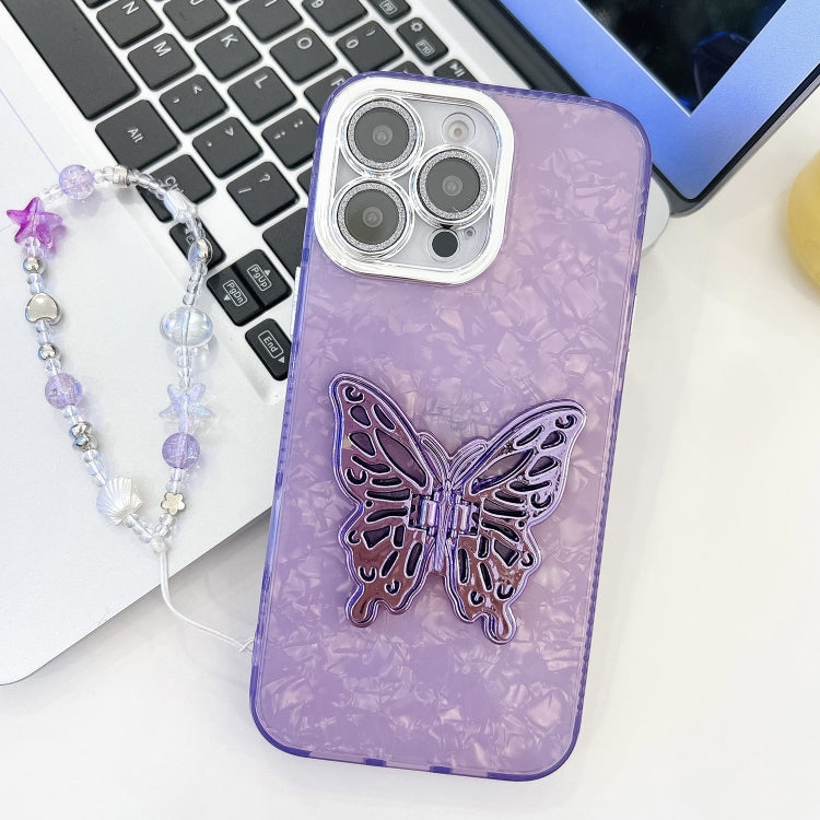 Plating Glitter Lens Film Texture Butterfly Holder Wristband Phone Case, Series 1