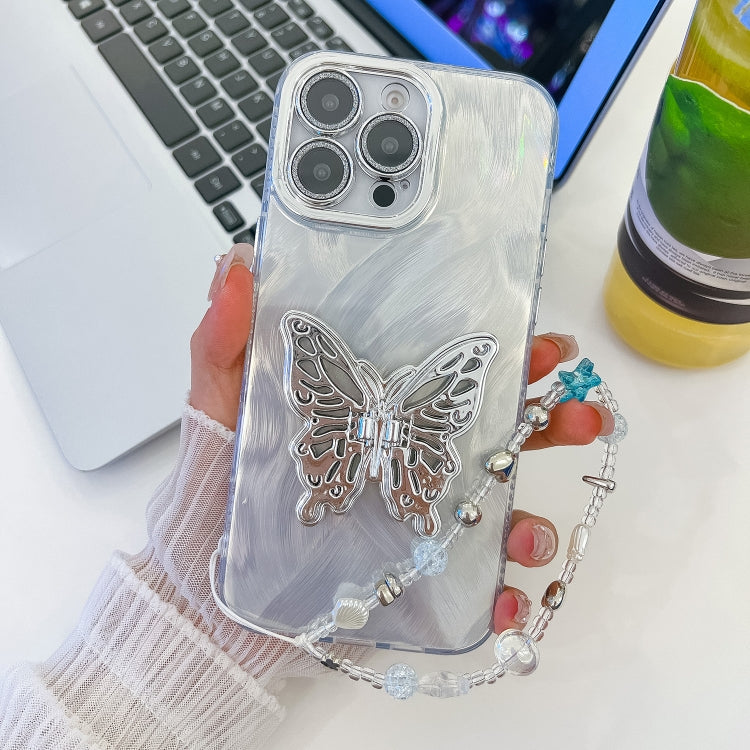 Plating Glitter Lens Film Texture Butterfly Holder Wristband Phone Case, Series 1