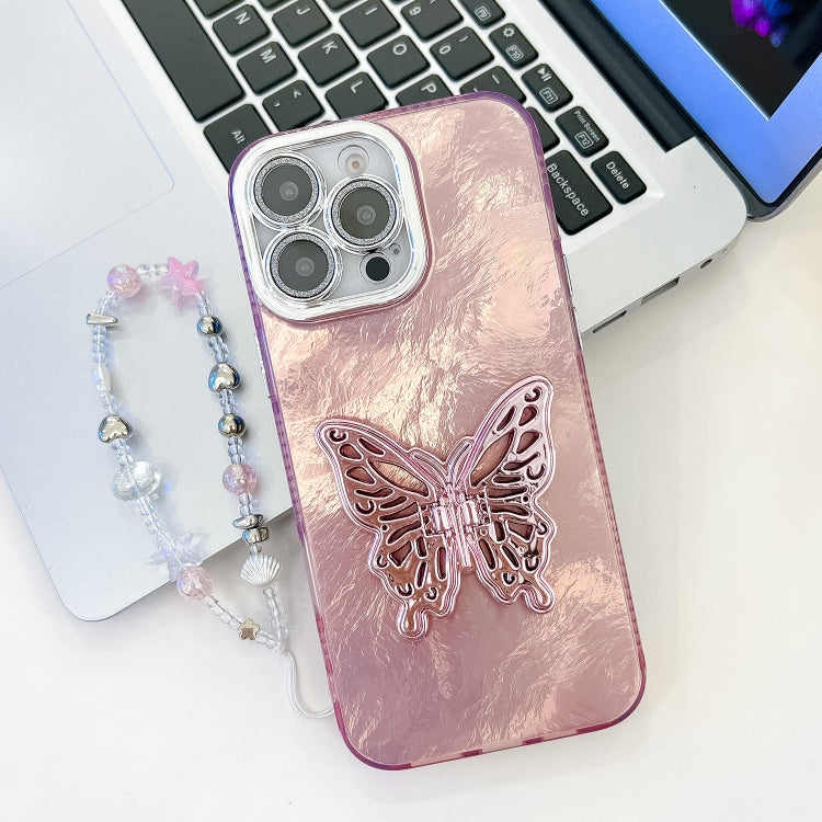 Plating Glitter Lens Film Texture Butterfly Holder Wristband Phone Case, Series 1