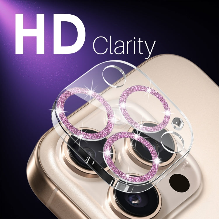 NORTHJO Camera Lens Protector Glitter Ring 3D Tempered Glass Film