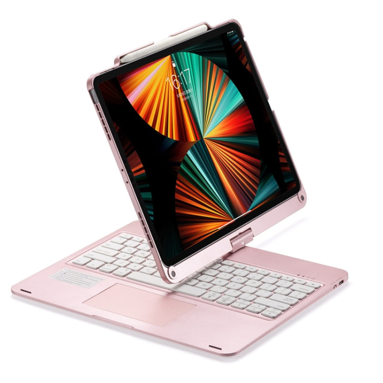 For iPad Pro 12.9 Inch 2022/2021/2020/2018 Tablet Bluetooth Touch Keyboard With Backlight 360 Degree Rotation