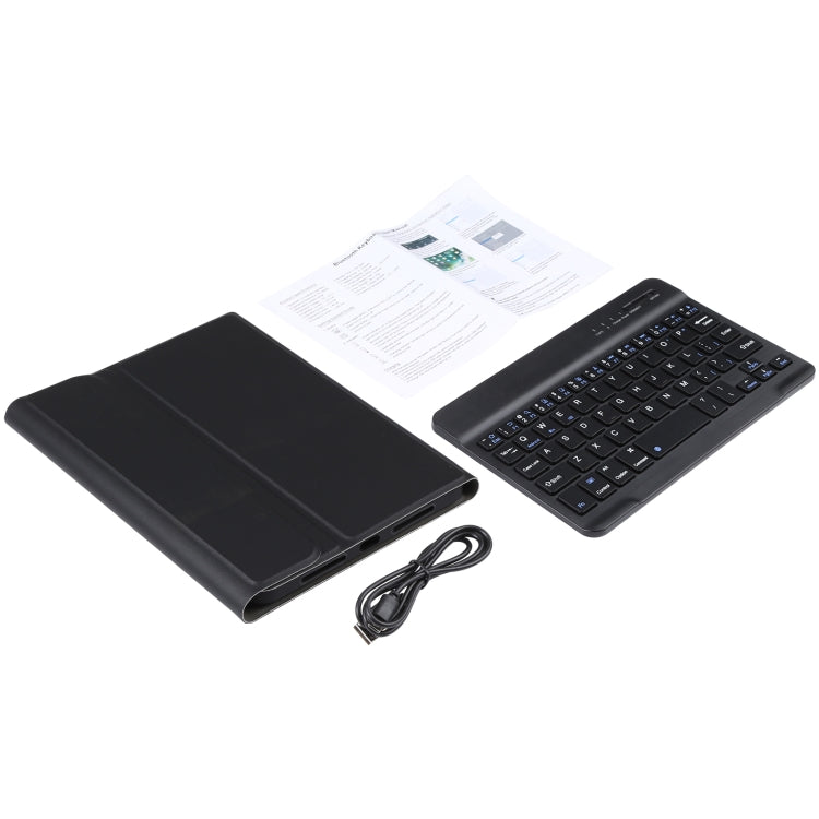 A06 Detachable Lambskin Texture Ultra-thin TPU Bluetooth Keyboard Leather Tablet Case with Stand For iPad mini 6 / mini 7